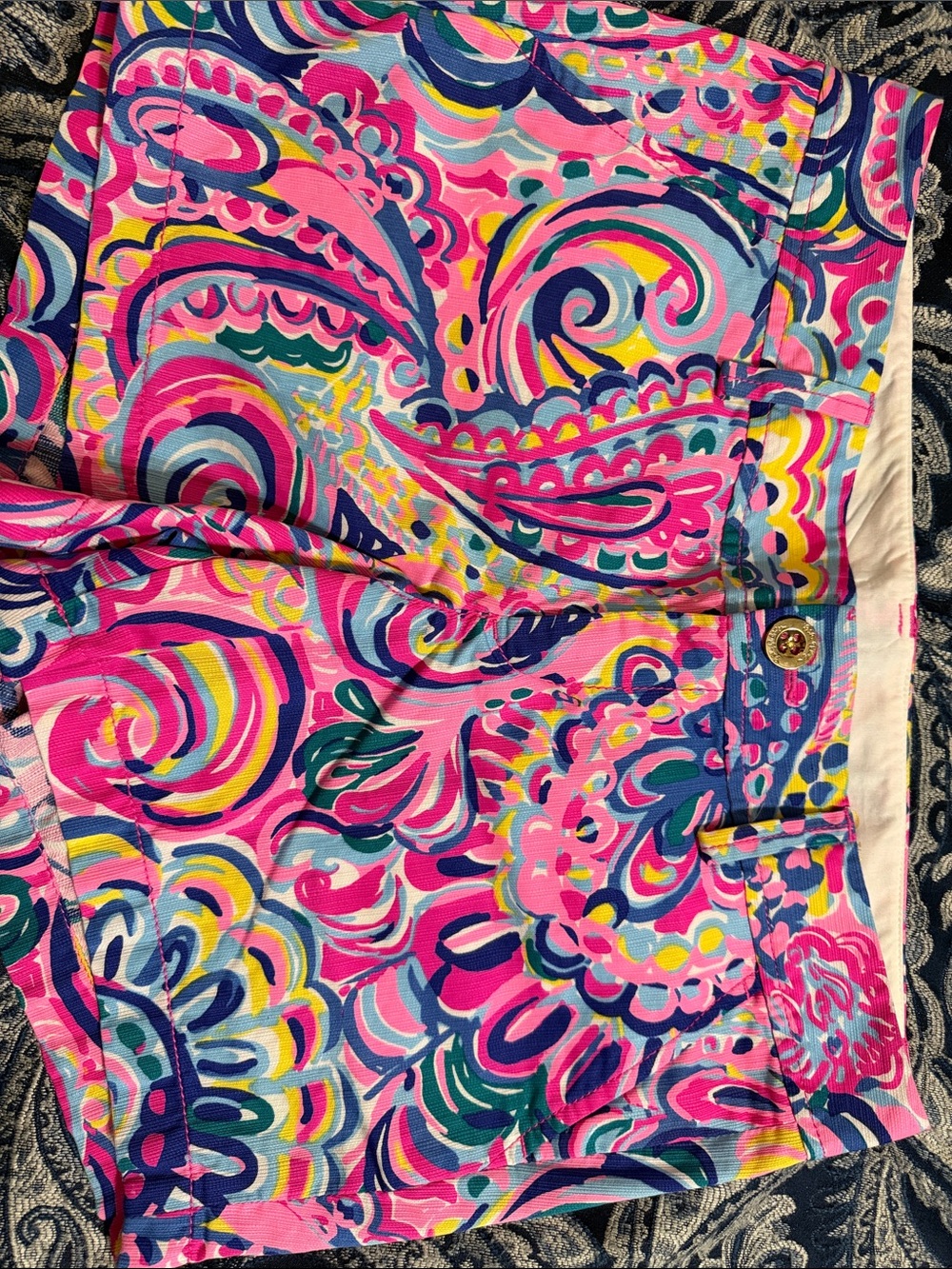 Lilly Pulitzer Pink Multi Paisley Print Shorts